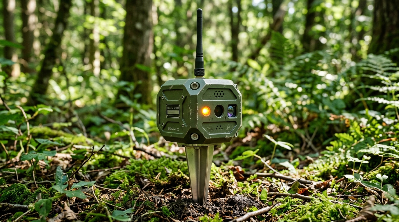 Luna ruggedized ground sensor deployed in the field